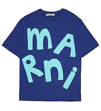 Marni T-shirt - Blå m. Turkis