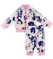 adidas Originals Trningsst - Hvid/Rosa/Lilla m. Blomster