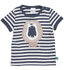 Freds World T-shirt - Animal Stripe - Midnight