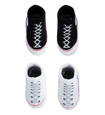 Converse Strømper - 2-pak - Sort/Hvid