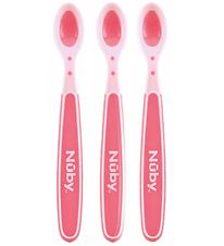 Nuby Temperatursensitiv Skeer - 3-Pak - Pink