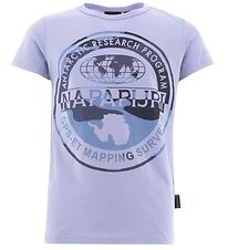 Napapijri T-shirt - Lavender m. Print