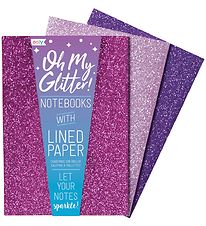 Ooly Notesbøger - 3-pak - Oh My Glitter! - Amethyst/Rhodolite