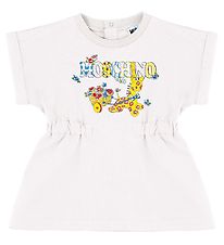 Moschino Kjole - Hvid m. Print