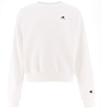Champion Fashion Sweatshirt - Cropped - Hvid m. Logo