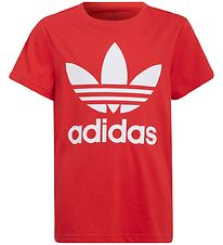 adidas Originals T-Shirt - Trefoil - Vivid Red/White