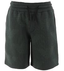 Emporio Armani Shorts - Grnstribet m. Logoer