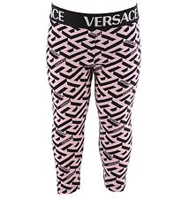 Versace Leggings - Rosa/Sort m. Print