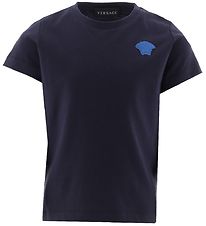 Versace T-shirt - Navy/Blå m. Logo