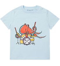 Stella McCartney Kids T-shirt - Lysebl m. Blksprutte