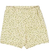 Wheat Shorts - Bjørn - Green Grasses And Seeds