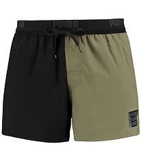 Puma Badeshorts - Moss Green Combo