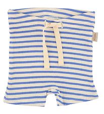 Petit Piao Shorts - Modal Striped - Blue Sky/Cream