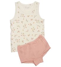 Minymo Undertøj - Bambus - Veiled Flower Rose/Misty Rose