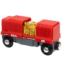 BRIO World Godsvogn  m. Guld - Rd 33938