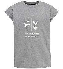 Hummel T-shirt - hmlPrima Bee - Gråmeleret