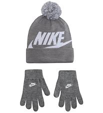 Nike Hue/Handsker - Strik - Swoosh - Grey Heather
