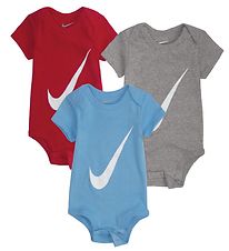 Nike Bodyer k/ - Swoosh - 3-Pak - Rd/Bl/Gr