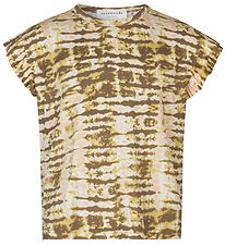 Rosemunde T-Shirt - Sand Striped Tie Dye Print