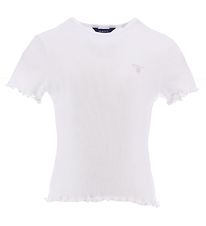 GANT T-Shirt - Rib - Hvid