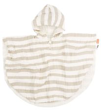 Done By Deer Badeponcho - Stripes Sand
