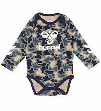 Hummel Body l/æ - hmlSteen - Vetiver Camouflage m. Logo