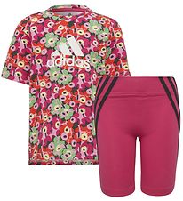 adidas Performance x Marimekko T-shirt/Shorts - Frost Pink/Real 