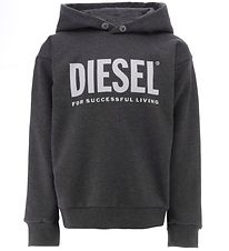 Diesel Hættetrøje - SDivision Logo - Grey