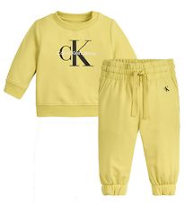 Calvin Klein Sweatsæt - Monogram - Shady Yellow