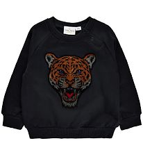 The New Siblings Sweatshirt - TNSDombat - Sort m. Leopard