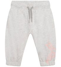 Kenzo Sweatpants - Lysegrmeleret m. Rosa