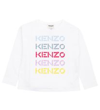 Kenzo Bluse - Hvid m. Tekst