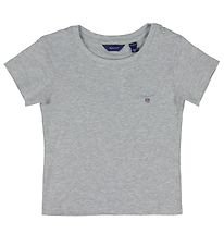 GANT T-shirt - Fitted Original - Light Grey Melange