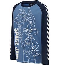 Hummel Bluse - hmlSpace Jam Boys - Blue Horizon m. Snurre Snup