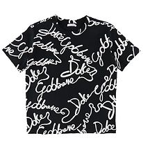 Dolce & Gabbana T-shirt - DNA - Sort/Hvid