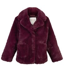 Creamie Jakke - Faux Fur - Fig