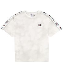 Champion Fashion T-Shirt - Hvid/Gr m. Logo