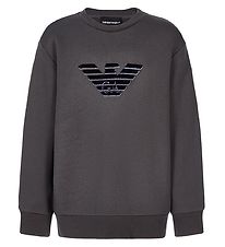 Emporio Armani Sweatshirt - Koksgr m. Logo