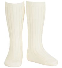 Condor Knstrmper - Rib - Creme