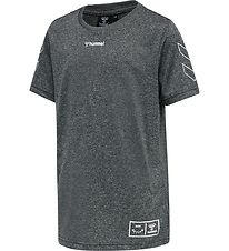 Hummel T-shirt - hmlMISTRAL - Gråmeleret