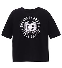 Dolce & Gabbana T-shirt - Essential - Sort m. Hvid