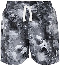 Lego Ninjago Badeshorts - UV50+ - LWPeiter - Grå/Hvid m. Print Lego Ninjago Badeshorts - UV50+ - LWPeiter - Grå/Hvid m. Print