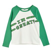 Mini Rodini Sweatshirt - 'I AM GREAT' - Green