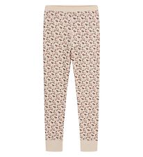 Hust and Claire Leggings - Laso - Uld/Bambus - Wheat Melange m.