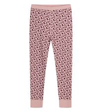 Hust and Claire Leggings - Laso - Uld/Bambus - Dusty Rose m. Blo