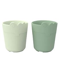 Done By Deer Kop - Kiddish Mini Mug 2-Pack - Croco Green