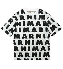 Marni T-shirt - Hvid m. Sort