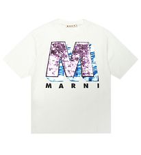 Marni T-shirt - Hvid m. Pailletter