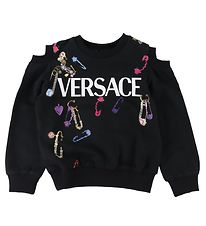 Versace Sweatshirt - Sort m. Sikkerhedsnåle