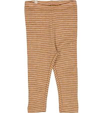 Wheat Leggings - Uld - Clay Melange Wool Stripe